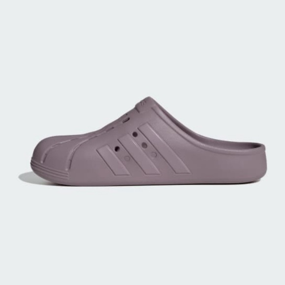 Adidas Adilette Clogs Sandals Slides Preloved Fig Unisex - Picture 5 of 9